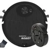 Dulkių siurblys-šluota robotas su dvejomis šluotelėmis, 17.5 cm, juodas