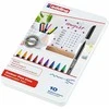Flomasterių rinkinys Edding E-1200, 1mm, apvaliu galiuku, 10 spalvų, metalinėje dėžutėje