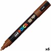 UNI Žymeklis - POSCA - PC-5M - 1.8 - 2,5 mm - 6 vienetų rinkinys - Rudas