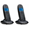 Telefonas stacionarus belaidis komplektas 2 vnt. Motorola C1002CB+ juoda