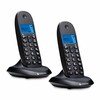 Telefonas stacionarus belaidis komplektas 2 vnt. Motorola C1002CB+ juoda
