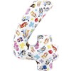 Folinis balionas „Bluey Friends“ – numeris 4, 66 cm
