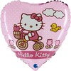 Folinis balionas „Hello Kitty“ dviračio formos, 46 cm