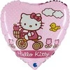 Folinis balionas „Hello Kitty“ dviračio formos, 46 cm