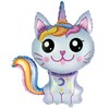 GoDan Foil Balloon 24" FX - Magic Cat (mėlyna), supakuota