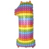 Folinis balionas „Number Pop It“ – skaičius 1, 69 cm (WP)