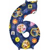 Folinis balionas „Paw Patrol“ numeris 6 - 66 cm