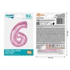 GoDan Foil balionas numeris 6 šviesiai rožinis Smart 92cm