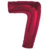 GoDan Foil balionas numeris 7 raudonas Smart 92cm