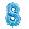 GoDan Balon foliowy Cyfra8 nieb+gwiaz61cm HS-C26N8 06183
