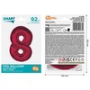 GoDan Foil balionas numeris 8 raudonas Smart 92cm
