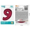 GoDan Foil balionas numeris 9 raudonas Smart 92cm