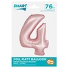 GoDan Balon fol Smart Cyfra4 j.róż mat76cm CH-SJR4 59097