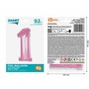 GoDan Foil balionas numeris 1 šviesiai rožinis Smart 92cm
