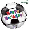 Folinis balionas „Su gimtadieniu“ – futbolo kamuolys, 46 cm