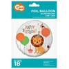 GoDan PartyDeco Folinis balionas Liūtukas, Happy birthday, 36cm