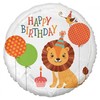GoDan PartyDeco Folinis balionas Liūtukas, Happy birthday, 36cm