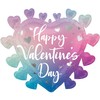 Folinis balionas „Su Valentino diena“ ombre, 68 cm