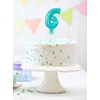 GoDan Balon 13cm foliowy na patyku "6" melsva
