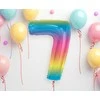 GoDan Foil balionas numeris 7, vaivorykštė Smart, 92 cm