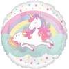 AMSCAN Unicorn folijos balionas standartinis apvalus 43cm