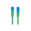 LANBERG patchcord cat.6A FTP LSZH CCA 0.5m žalias