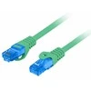 LANBERG patchcord cat.6A FTP LSZH CCA 0.5m žalias