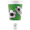 GoDan Popierius puodeliai Futbolas Šalis, 200ml 8vnt