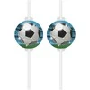 Globos Europe Bv Kartoniniai futbolo gerbėjų šiaudeliai, 4 vnt.