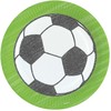 Futbolo „Kicker Party“ popierinės lėkštės, 8 vnt., 23 cm
