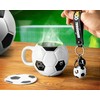 Futbolo rinkinys - puodelis, padėkliukas ir raktų pakabukas