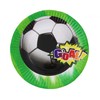 Futbolo vartų popierinės lėkštės, 6 vnt., 18 cm
