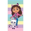 Rankšluostis Ręcznik plażowy 70x140 Koci domek Gabi pasy kolorowy dziecięcy bawełniany Kids25