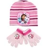 Kepurė Gabby's Dollhouse Cuddle Paws vaikiška kepuraitė ir pirštinės rinkinys