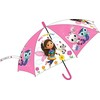 Gabby's Dollhouse Fly vaikiškas pusiau automatinis permatomas skėtis √ò74 cm