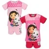 Gabby's Dollhouse Pandy Paws vaikiška trumpa pižama 2-6 metų vaikams