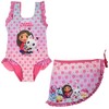 Gabby's Dollhouse Pandy vaikiškas maudymosi kostiumėlio ir sarongo komplektas 3-4 metams / 98-104 cm