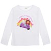 Gabby's Dollhouse Rainbow Baltas vaikiška palaidinė ilgomis rankovėmis, 3 metai / 98 cm