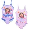 Gabby's Dollhouse vaikiškas maudymosi kostiumėlis, plaukimui, 3-8 metų
