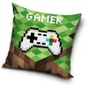 „Gamer Blocks“ aksominis pagalvės užvalkalas 40x40 cm