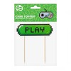 „Gamer Game On Play“ torto dekoracija 15 cm