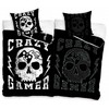 „Gamer“ tamsoje šviečiantis patalynės komplektas 140–200 cm, 70 x 90 cm