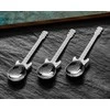 Gitaros metaliniai arbatos šaukšteliai, 3 vnt., SIDABRINGI