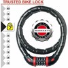 Masterlock MASTER LOCK armuota trosinė dviračio spyna dūmo spalvos vinilo apvalkalu su 4 skaitmenų užraktu