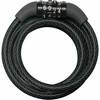 Master Lock MASTERLOCK Susisukanti trosinė dviračio spyna su vinilo apvalkalu ir 4 skaitmenų užraktu, juoda (Dydis: Mėlyna)