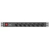 LANBERG PDU-07F-0200-IEC-BK PDU 1U 10A 7 sockets schuco 2m Juodas