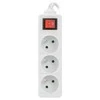 LANBERG PS1-03E-0300-W 3M Baltas LANTERGE CURVE 3X 230V PL su grandinės pertraukikliu, pilnai varinis