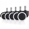 Rubber swivel chair castors 5pcs