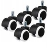 Rubber swivel chair castors 5pcs