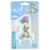 GoDan Skaičius 1 žvakė su mėlyna kengūra - 10 cm - 1 pc. universalus